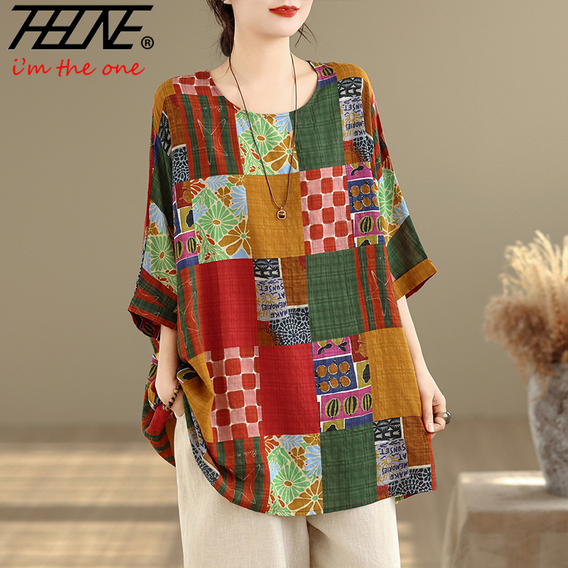 THHONE Women Shirts Print Loos - Korean Lifestyle recension och pris
